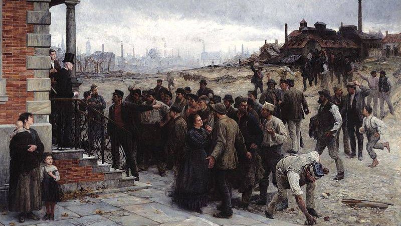 Роберт Келер. Забастовка в районе Шарлеруа. 1886