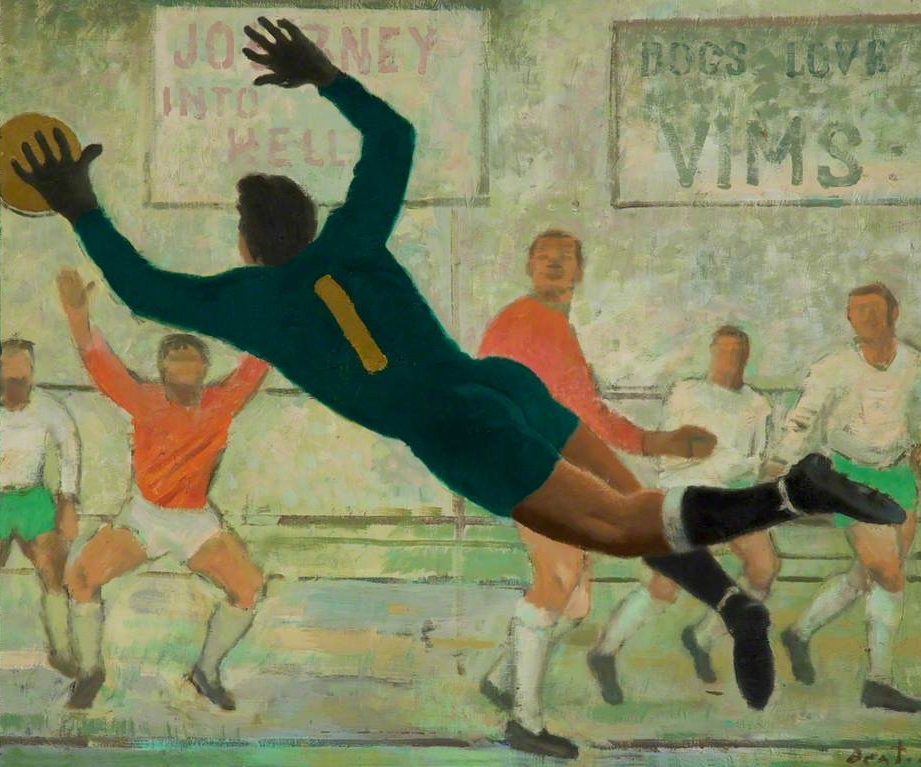 Сесил Битон. Футболисты (фрагмент). 1955