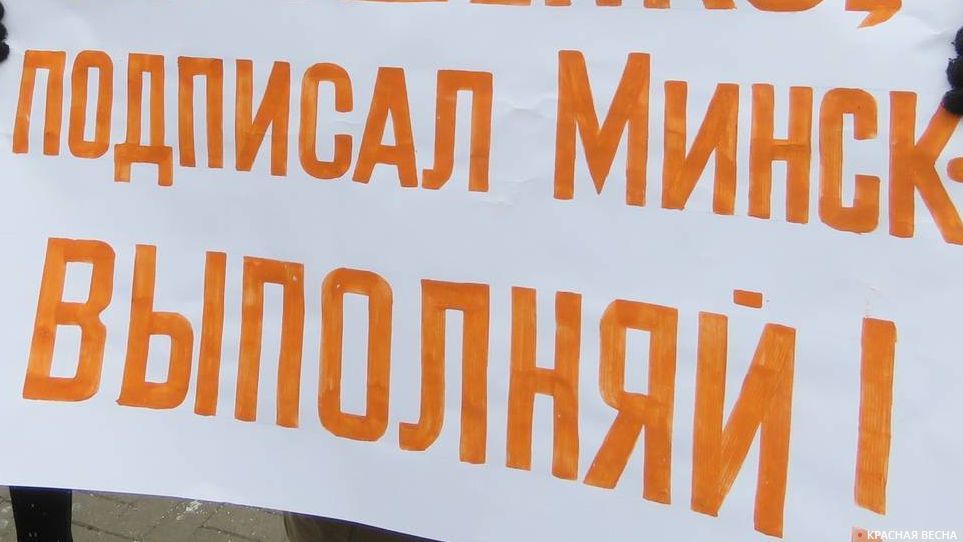 Митинг. Плакат 1. Донецк. ДНР. 2017