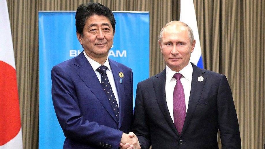 Встреча Владимира Путина и премьер-министра Японии Синдзо Абэ