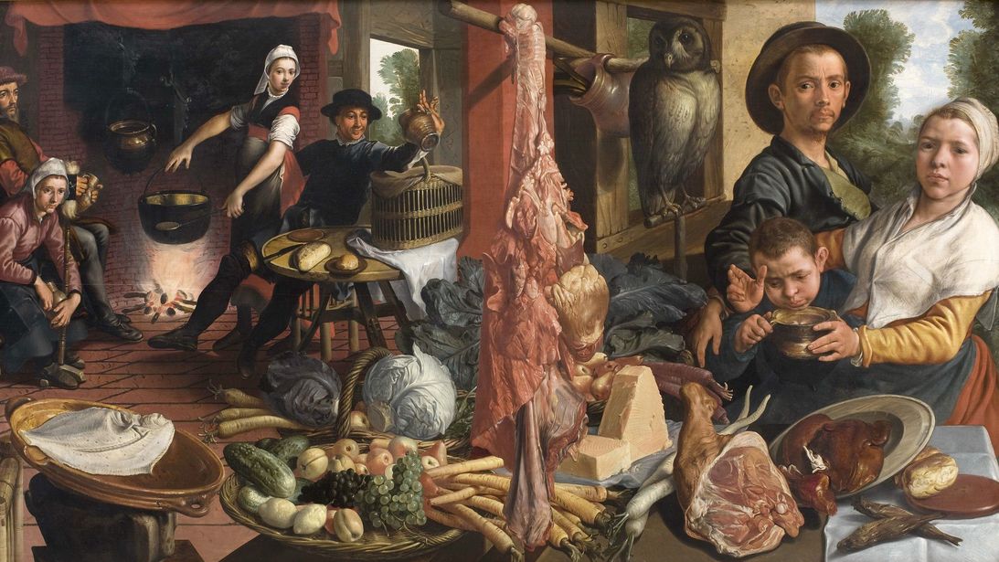 Питер Артсен. Богатая кухня. 1559