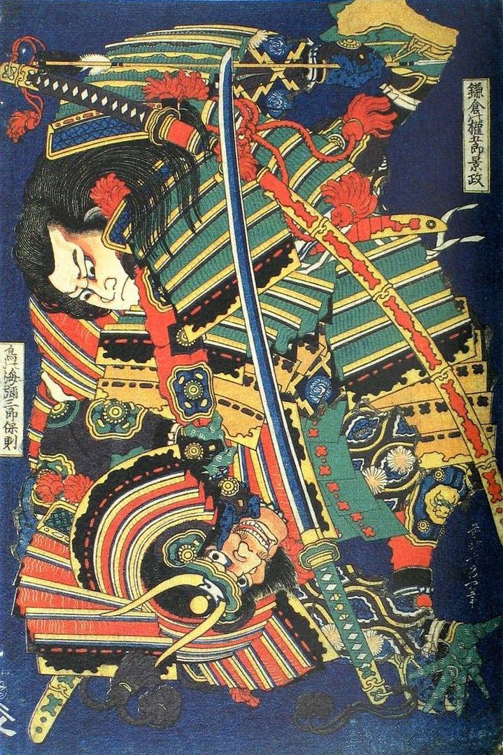 Кацусика Хокусай. Бой героев. 1827–1832