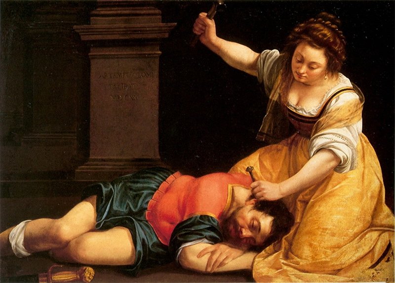 Женщина и Смерть. Иаиль, Артемизия Джентилески, 1620