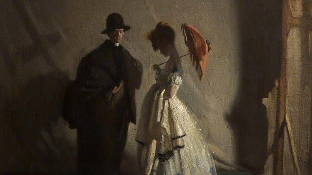 Уильям Орпен. За кулисами (фрагмент). 1910