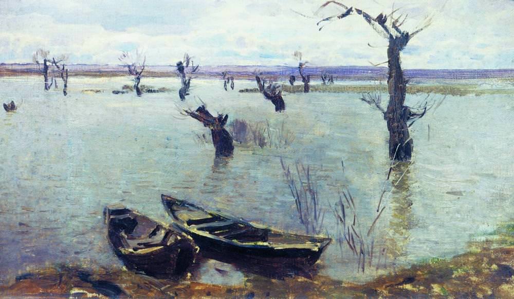 Исаак Левитан. Разлив. 1887