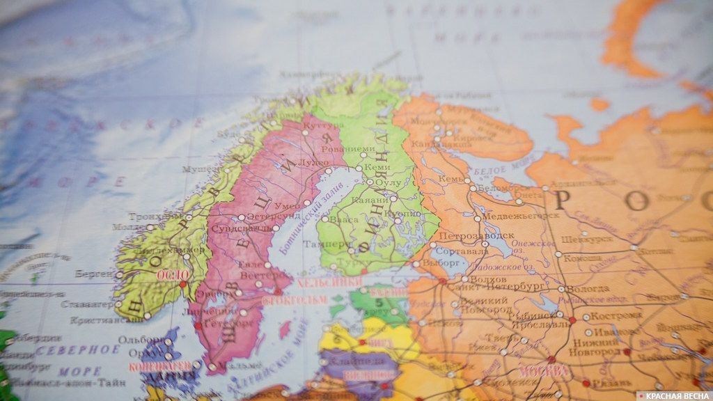 Швеция на карте мира