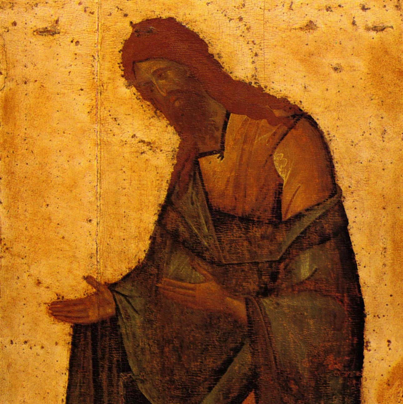 Феофан Грек. Икона «Иоанн Предтеча» (фрагмент). между 1375 и 1415