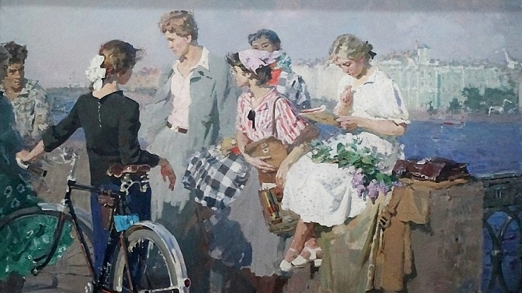 Глеб Савинов. Университетская набережная. 1959