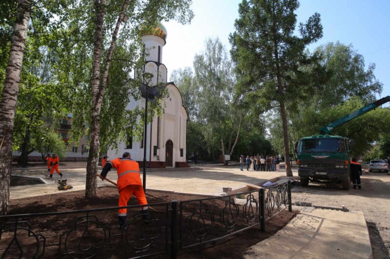 Сквер Героев Чернобыльцев. Томск.