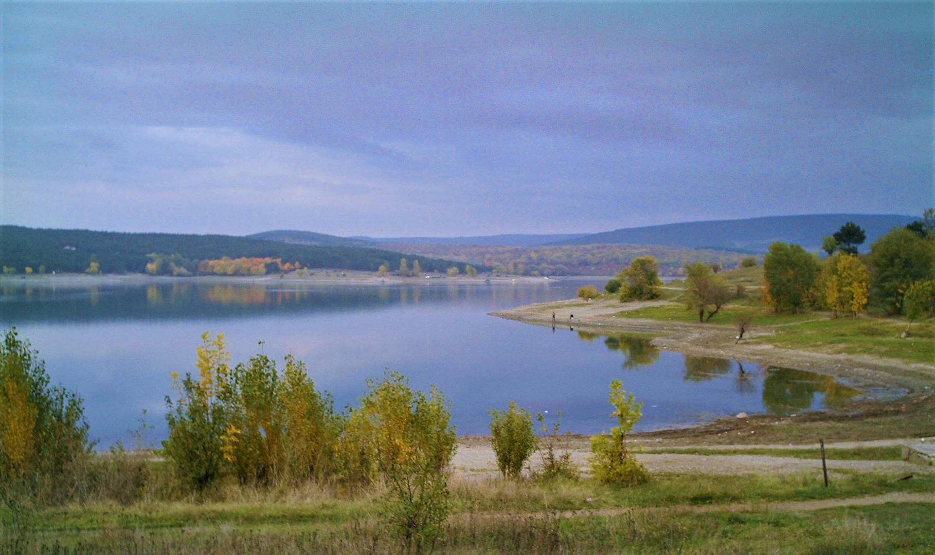 Симферопольское водохранилище. Крым.