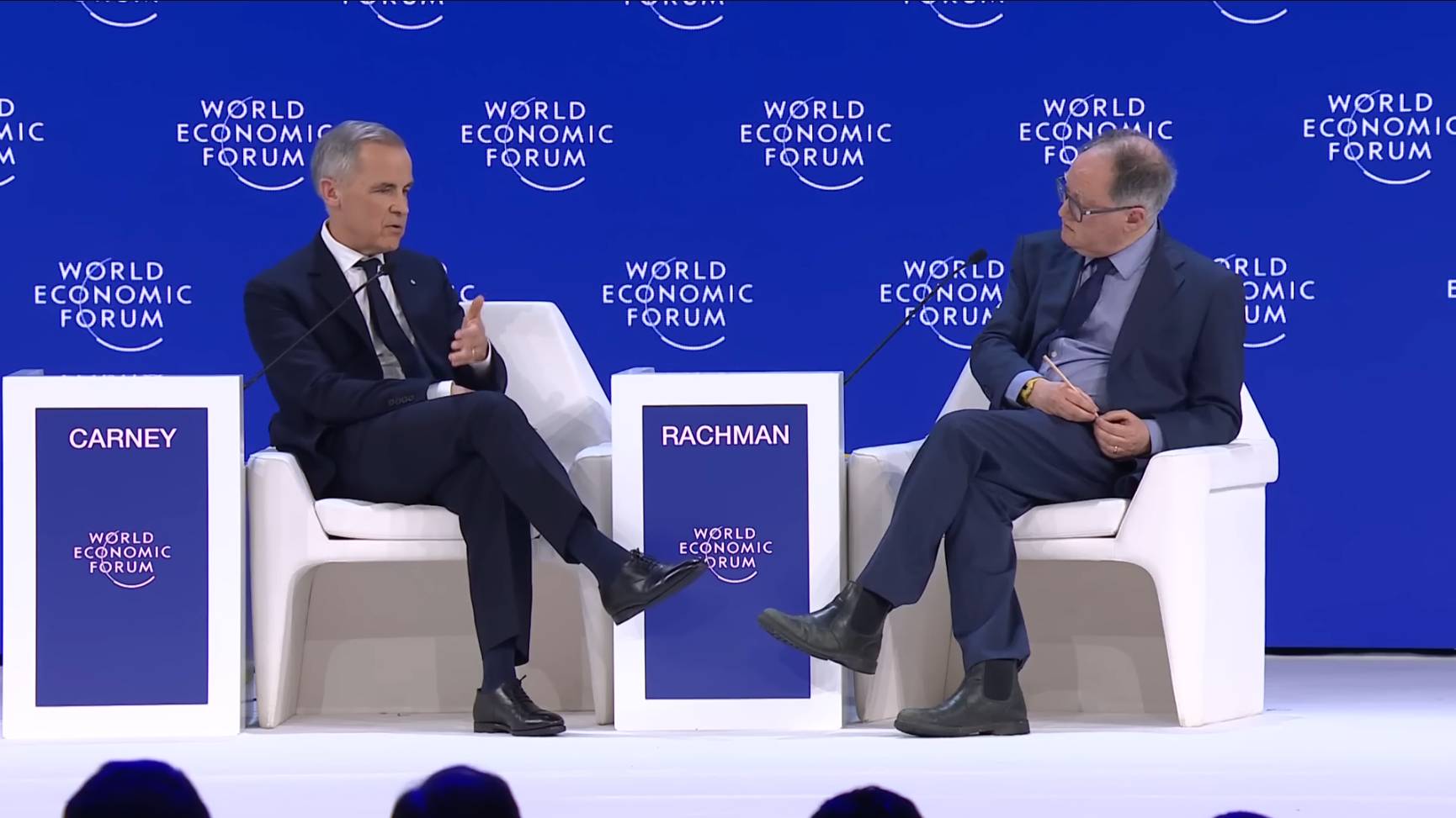 Премьер-министр Канады Марк Карни на Всемирном экономическом форуме в Давосе. 2026