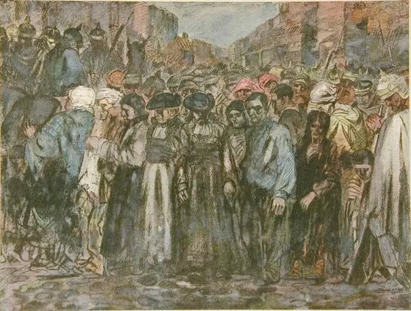 Теофиль-Александр Стейнлен. Заложники. 1915