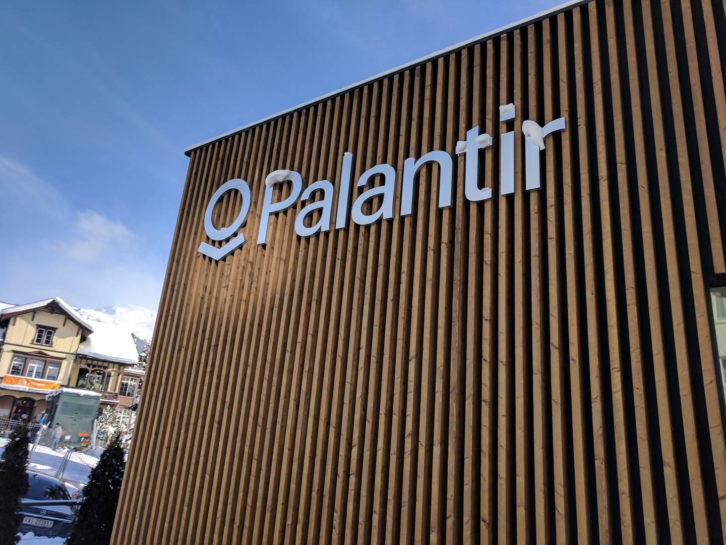 Павильон Palantir на Всемирном экономическом форуме в Давосе, Швейцария