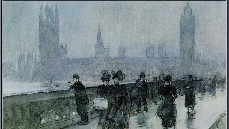 Гассам Чайльд. Вестминстерский мост. Лондон. 1898