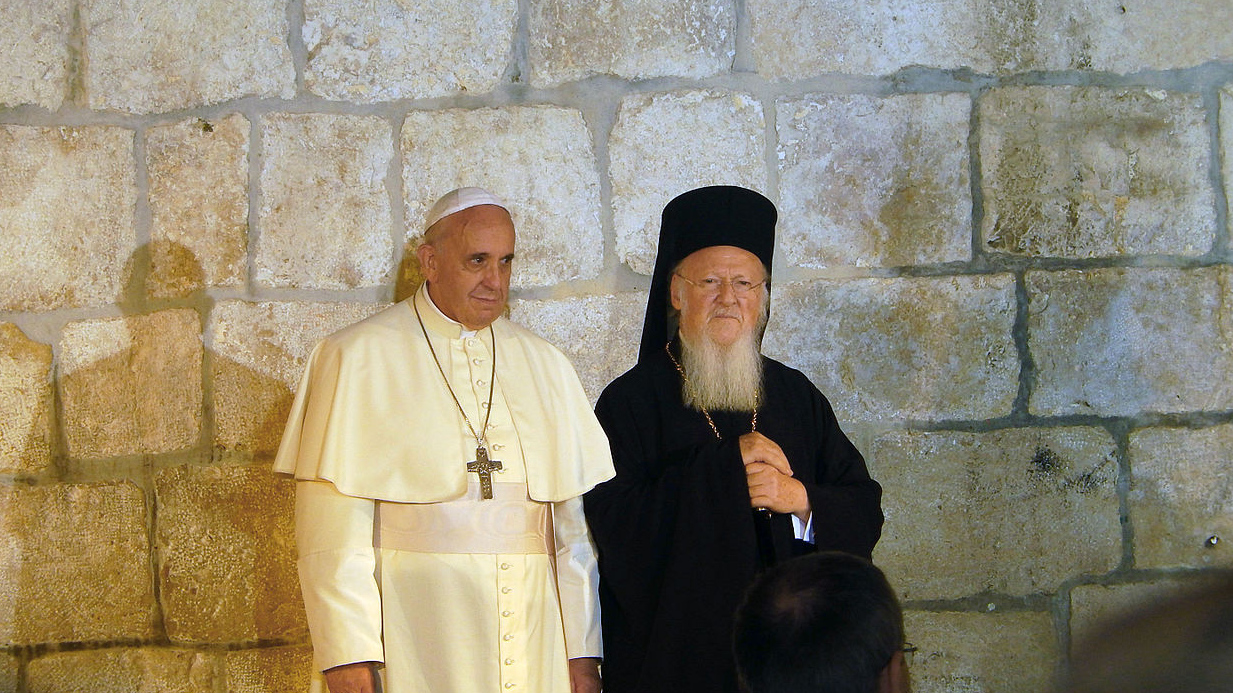 Папа Римский Франциск и патриарх Варфоломей