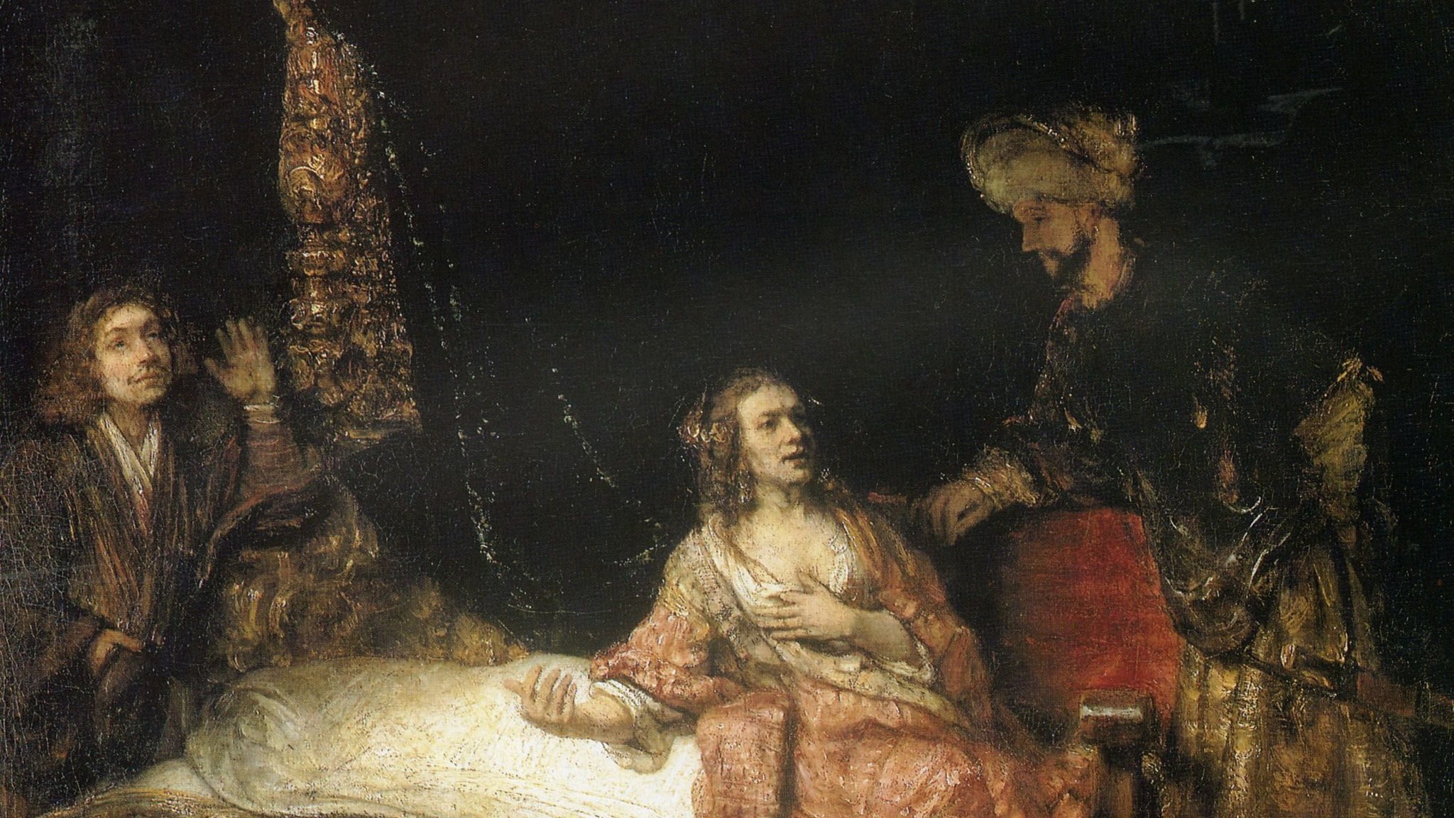 Рембрандт. Обвинение Иосифа женой Потифара. 1655.