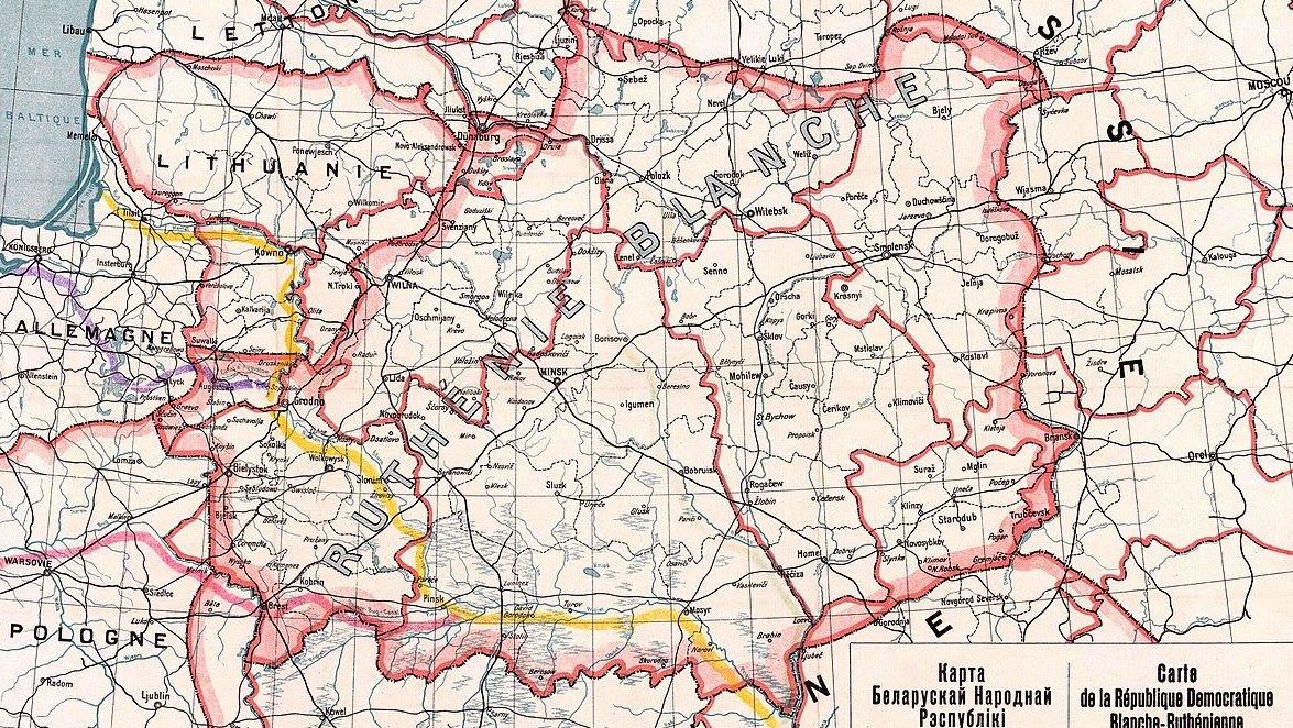 Сладкие мечты. Карта Белорусской Народной Республики, 1918