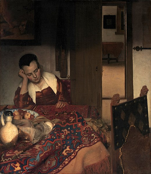 Vermeer young women sleeping