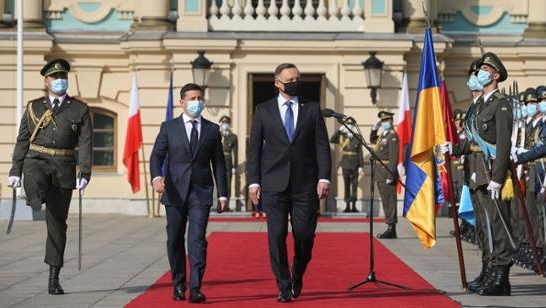 Президент Польши Анжей Дуда и президент Украины Владимир Зеленский