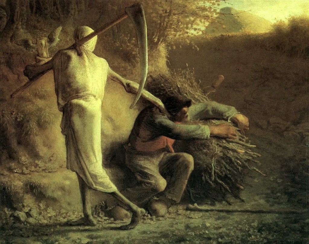 Жан-Франсуа Милле. Смерть и дровосек. 1859