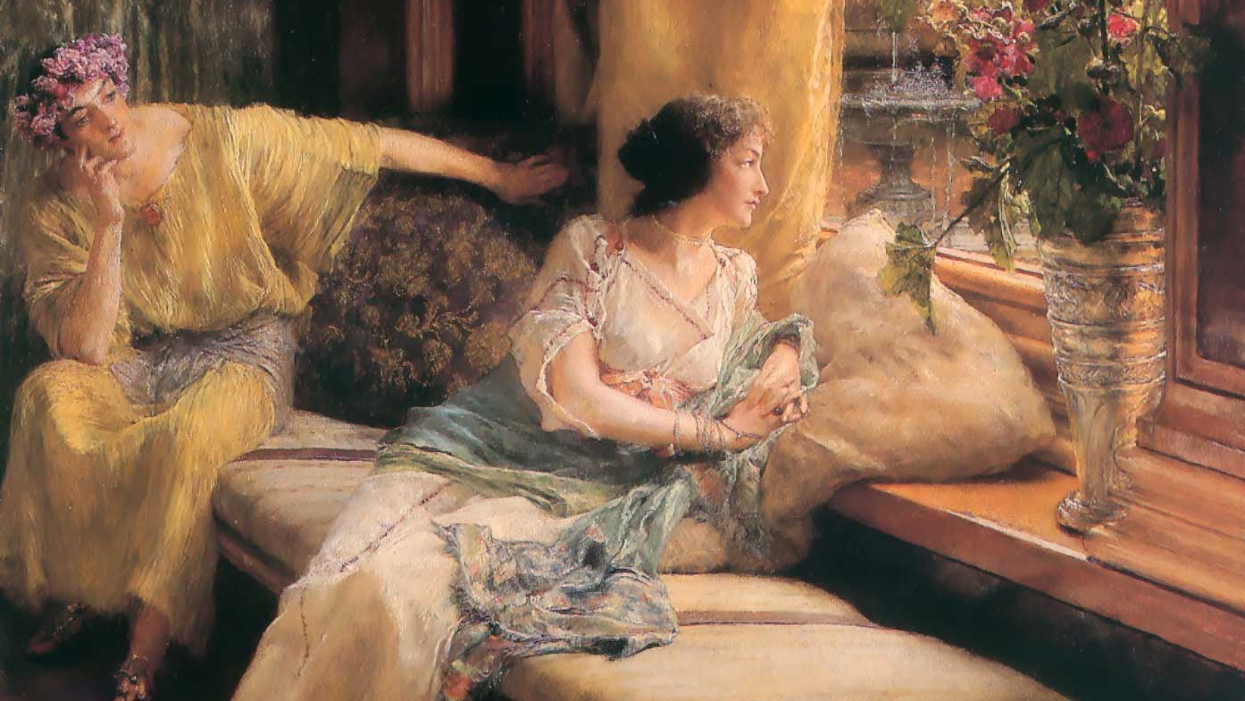 Лоуренс Альма-Тадема. Напрасные ухаживания (фрагмент)