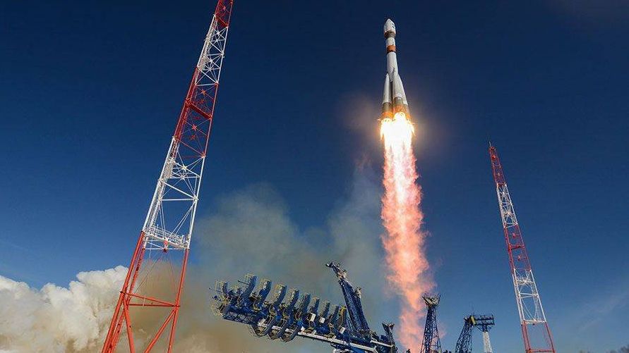 Пуск ракеты-носителя Союз