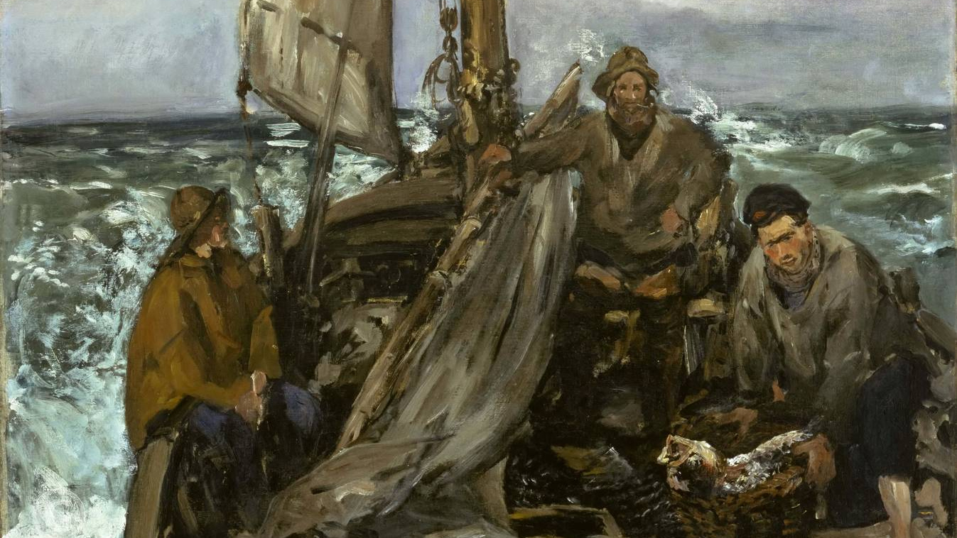 Эдуард Мане. Рыбаки в море (фрагмент). 1873