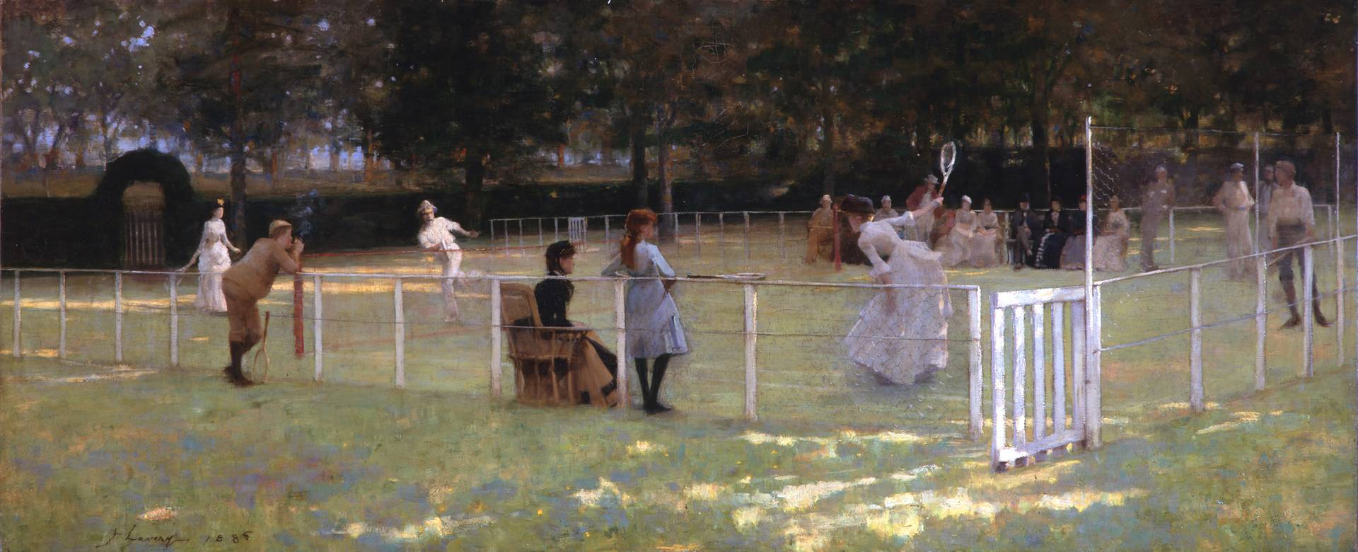 Джон Лаверти. Теннисная вечеринка. 1885