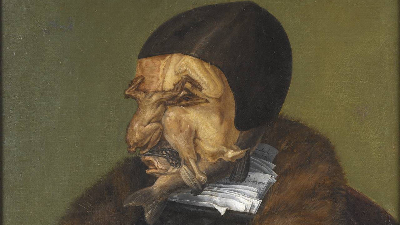 Джузеппе Арчимбольдо. Юрист (фрагмент) 1566