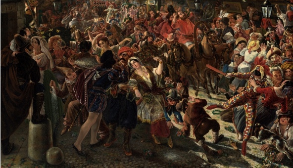 Александр Мясоедов. «Карнавал в Риме». 1839