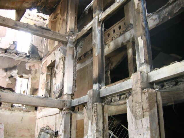 Разрушенный дом в Цхинвале