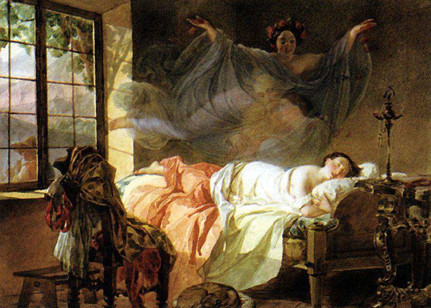 Карл Брюллов. Сон молодой девушки перед рассветом. 1830-1833