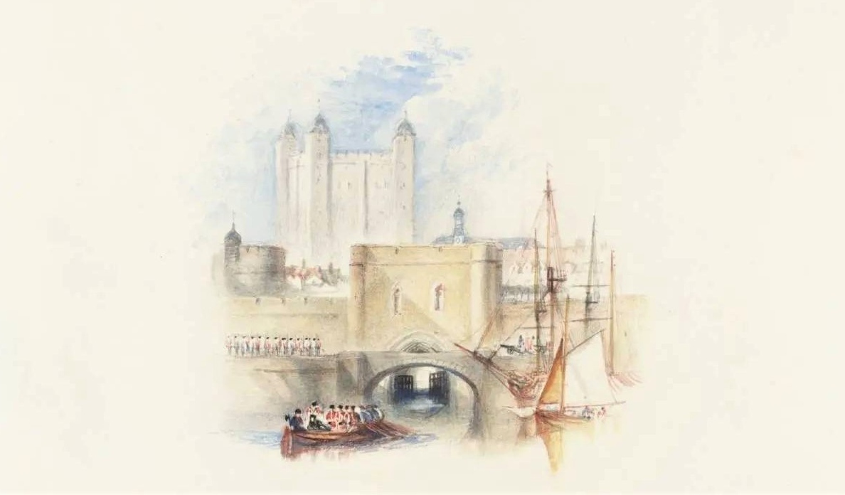 Уильям Тёрнер. Ворота изменников, Лондонский Тауэр. 1832