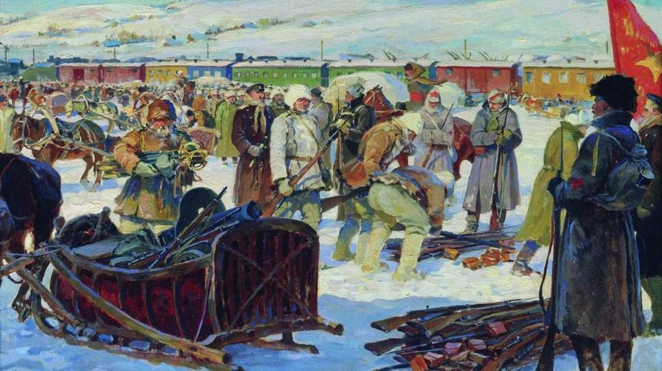 Михаил Авилов. Разоружение частей Колчаковской армии. 1926