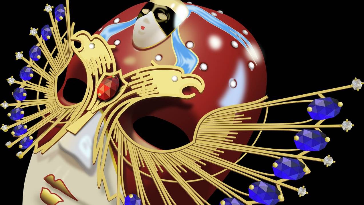 Эмблема театрального фестиваля Золотая маска