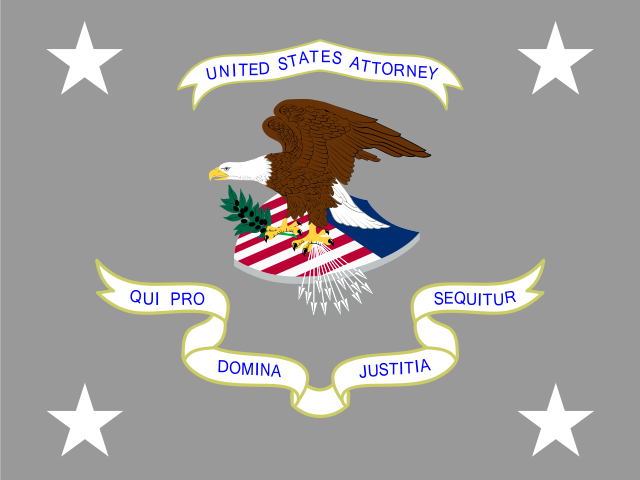 Флаг прокурора Соединенных Штатов.