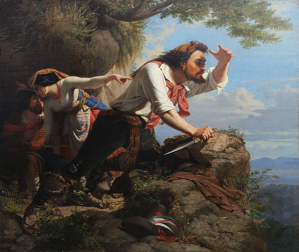 Орест Тимашевский. Разбойники. Около 1858