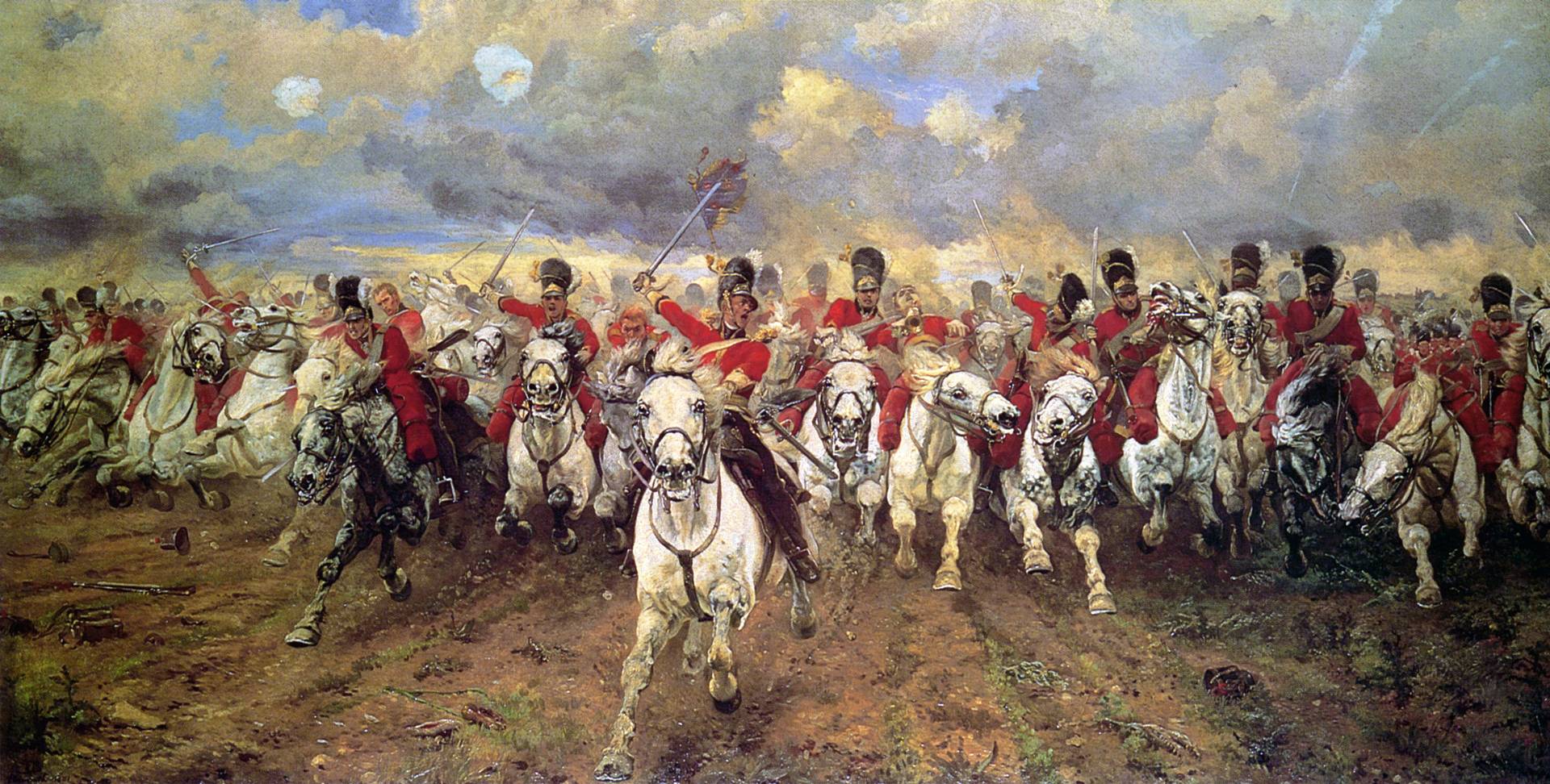 Атака шотландской кавалерии