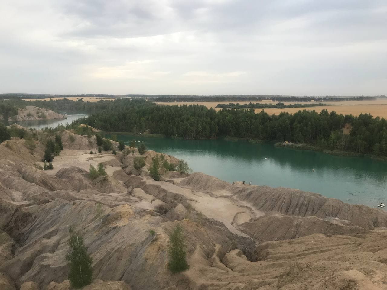 Кондуки .Вид на одно из озер. Тульская область