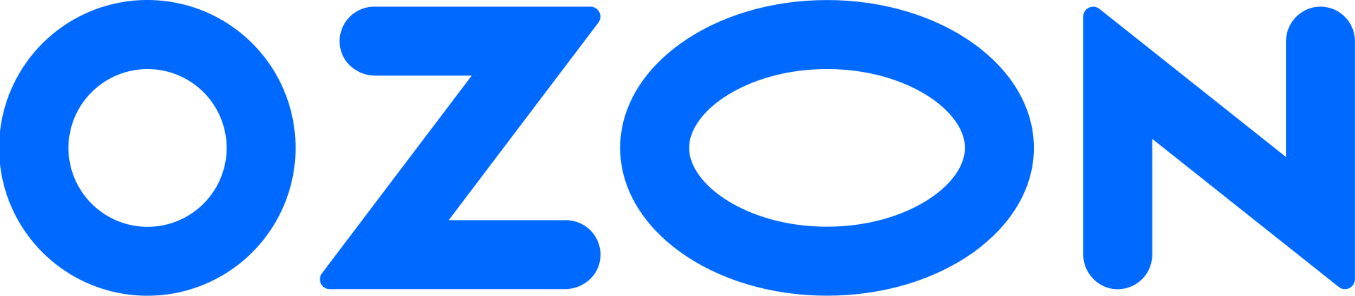 Логотип озон на черном фоне