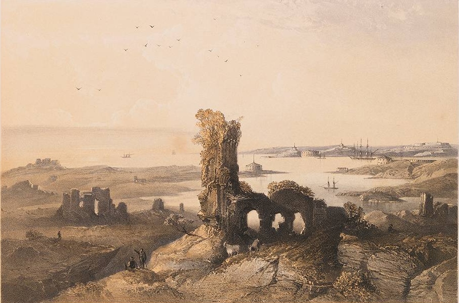 Карло Боссоли. Остатки древнего Херсонеса, близ Севастополя. 1856
