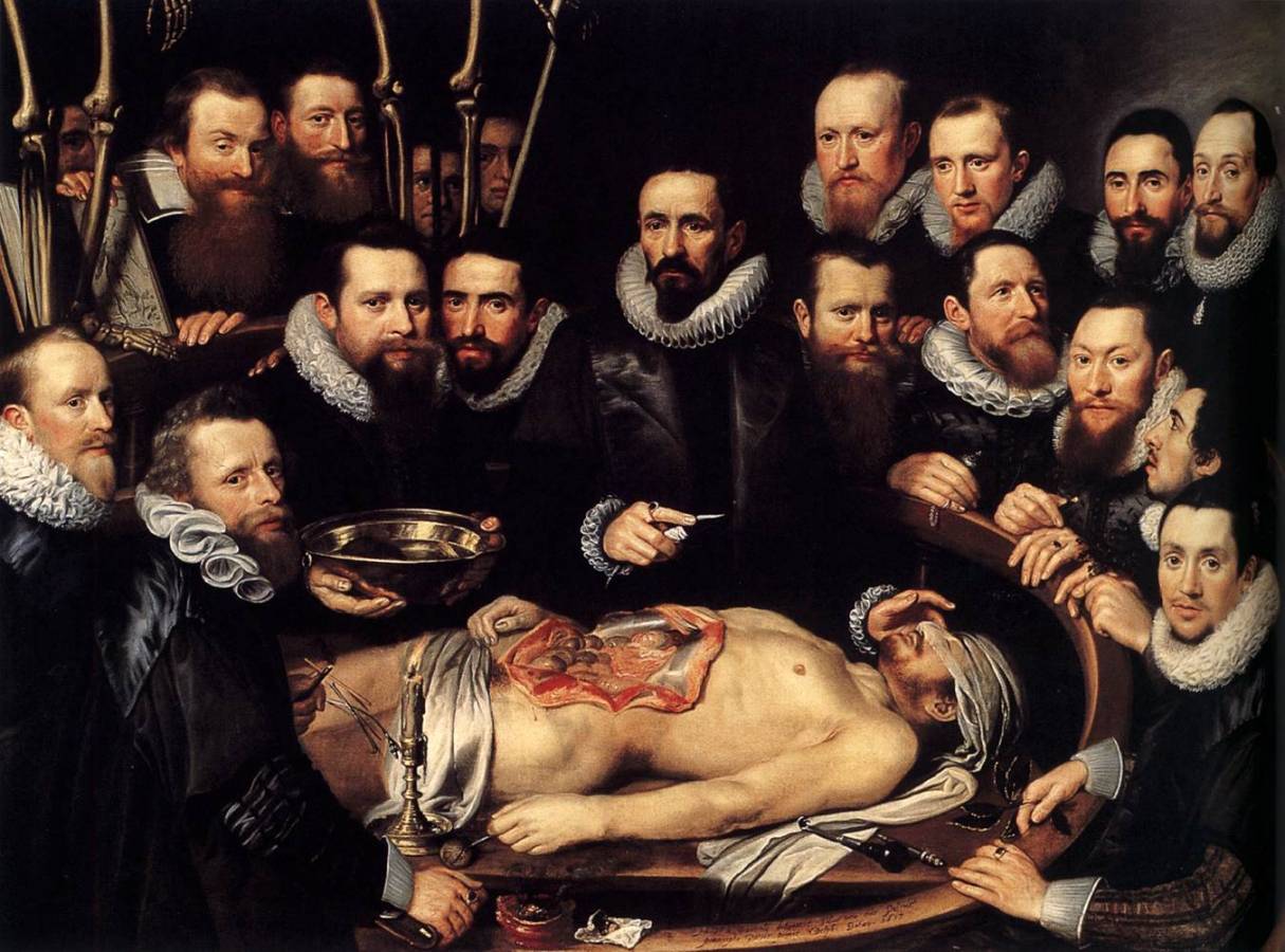 Михиль ван Миревельт. Урок анатомии. 1617