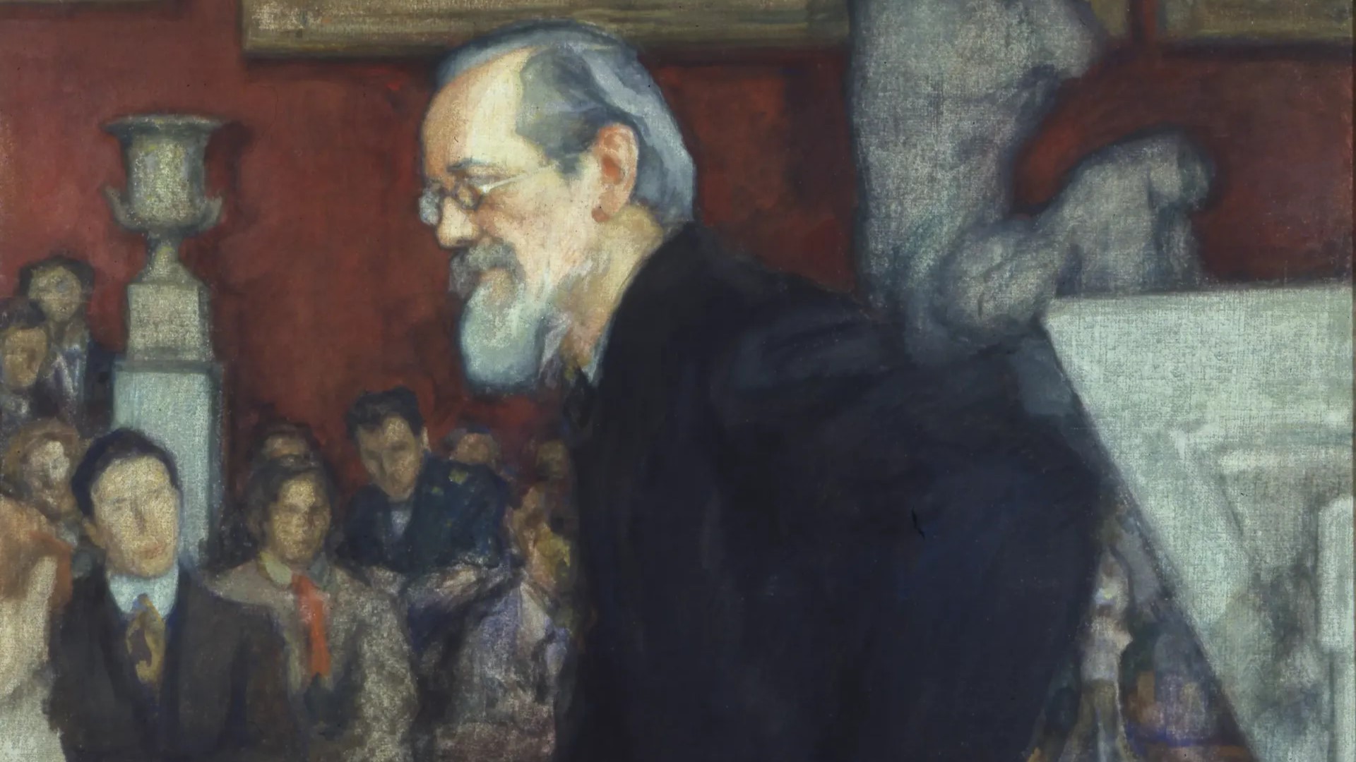 Леонид Пастернак. Портрет историка В. О. Ключевского (фрагмент). 1909