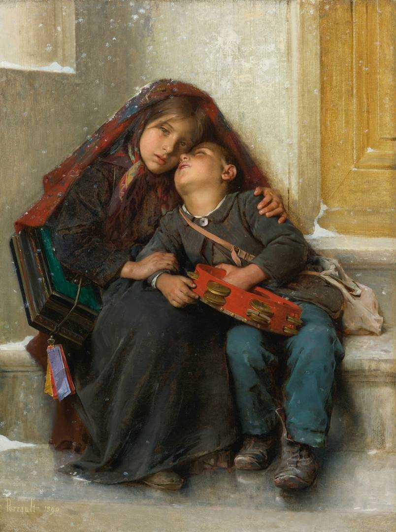 Леон Базиль Перро. На морозе. 1908