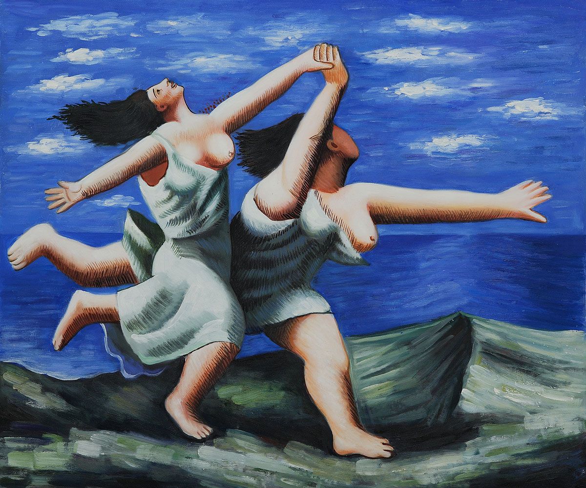 Пабло Пикассо. Женщины, бегущие по пляжу. 1922