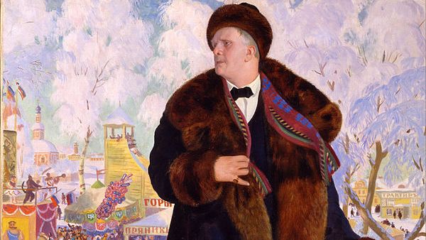 Борис Кустодиев. Портрет Федора Шаляпина (фрагмент). 1922
