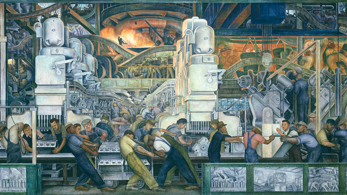Диего Ривера. Промышленность Детройта. 1932