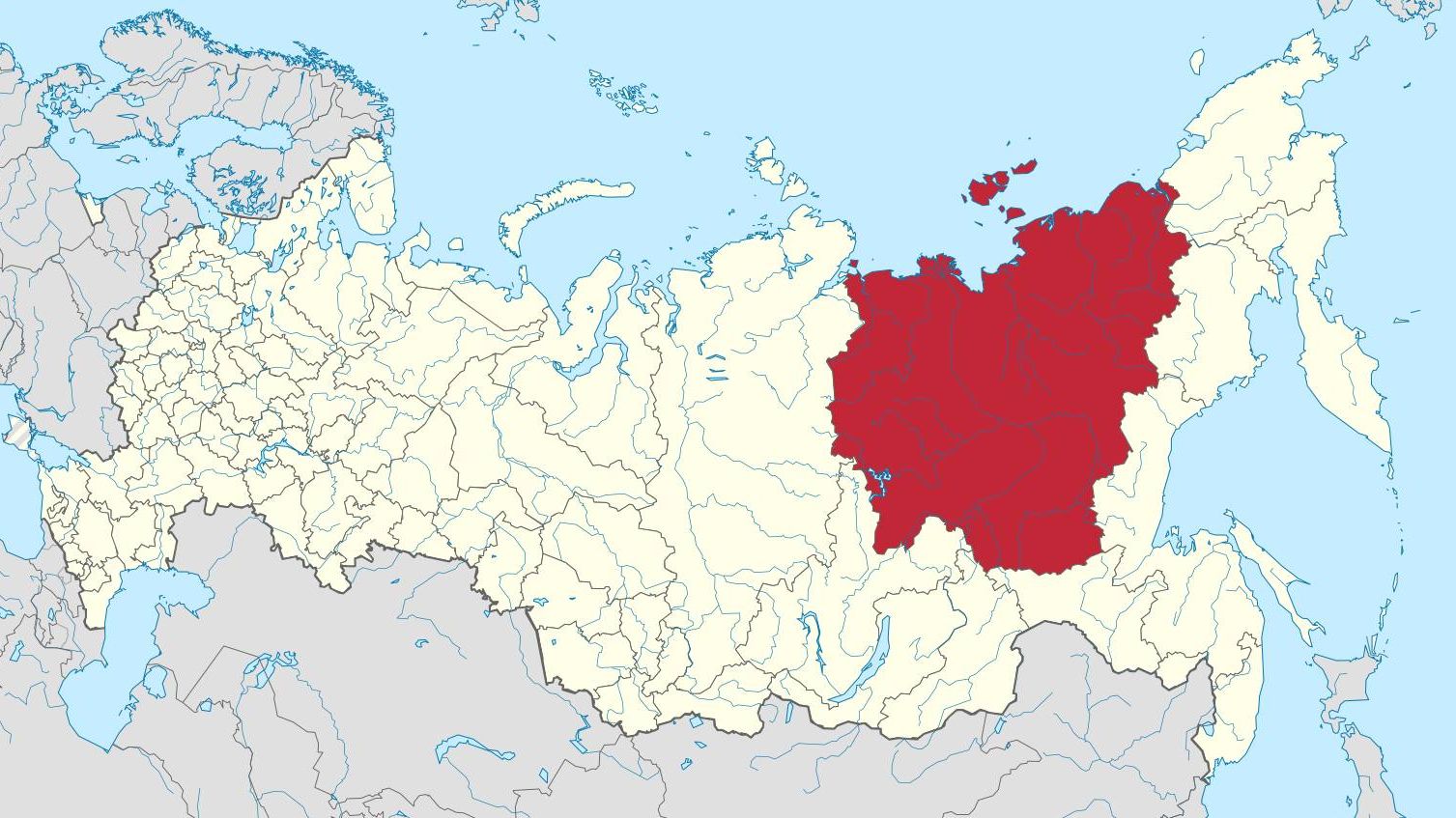 Республика Саха (Якутия) на карте России