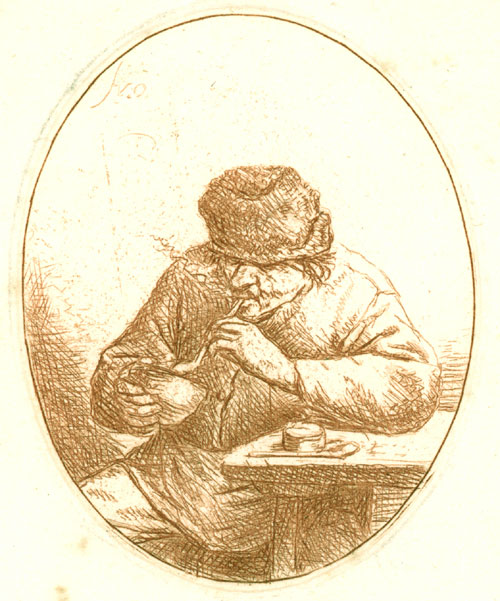 Адриан ван Остаде. Курильщик. 1640