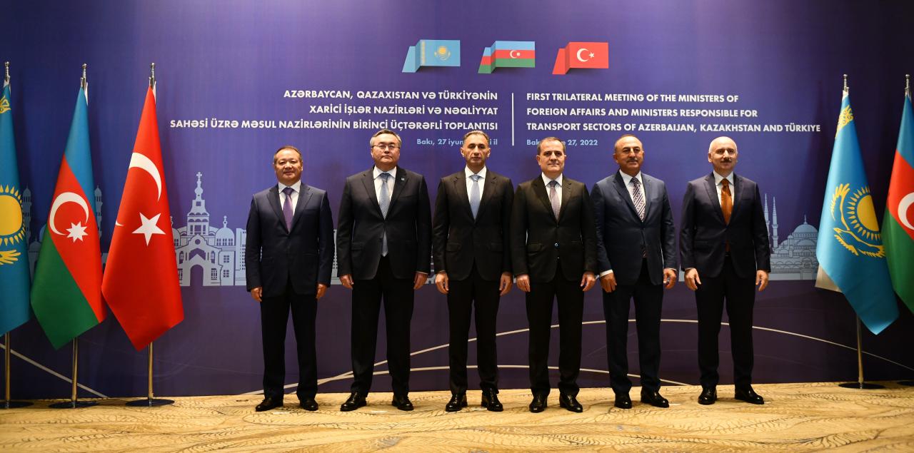 Встреча глав МИД и минтранспорта Турции, Казахстана и Азербайджана, Баку